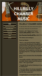 Mobile Screenshot of hillbillychambermusic.com