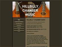 Tablet Screenshot of hillbillychambermusic.com